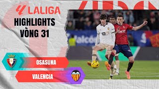 OSASUNA - VALENCIA | ĐÁNH RƠI ĐIỂM SỐ Ở PHÚT BÙ GIỜ | LALIGA EA SPORTS 23\/24