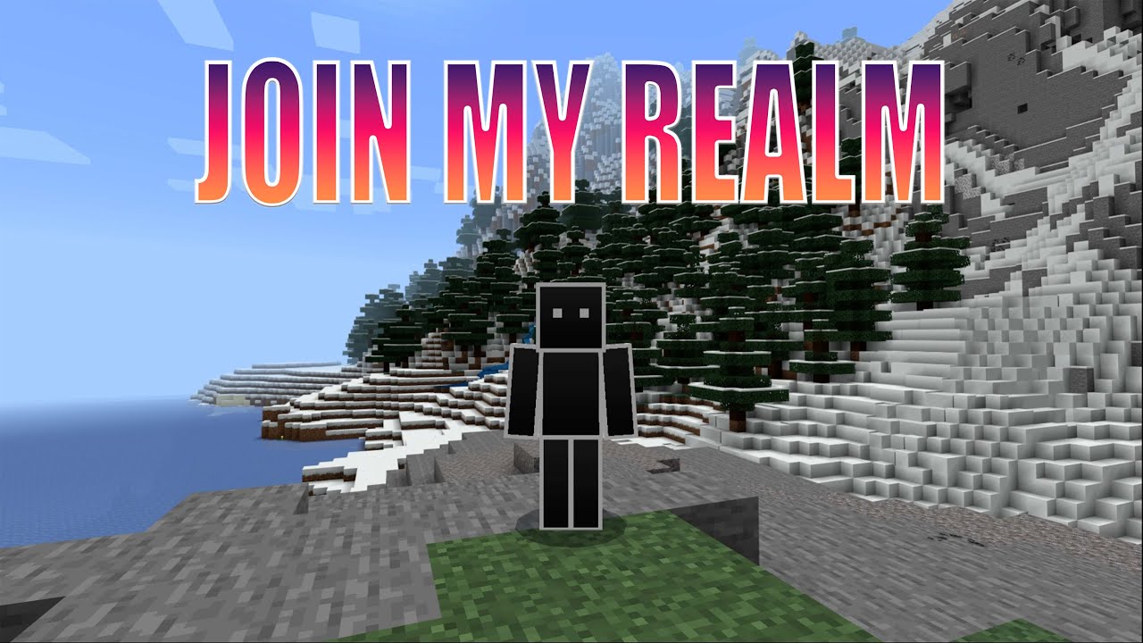 Join My Minecraft Bedrock Java Server/Realm! Link In Description!