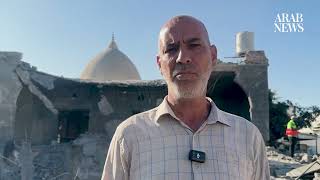 Historic Gaza mosque damaged in airstrike | Arab News