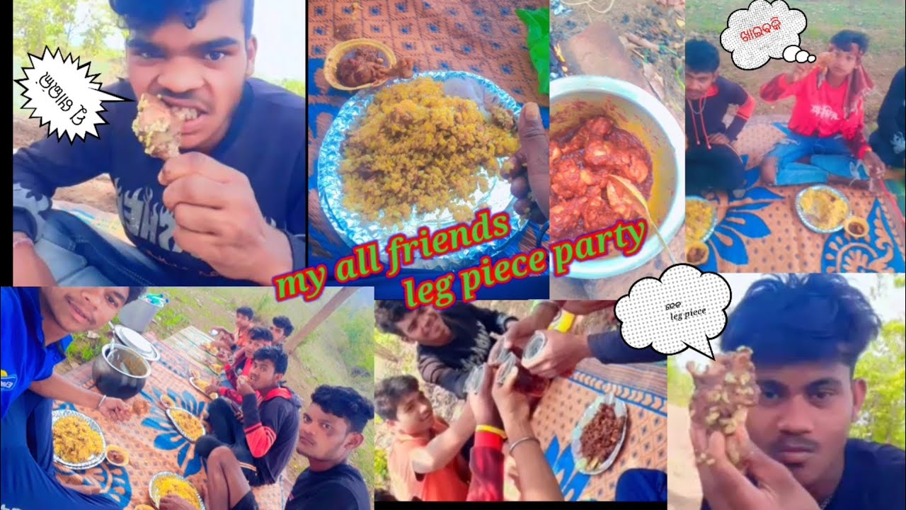 Biryani leg piece chicken leg piece party friends party Basanta G