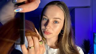 Playing With Your Hair Until You Fall Asleep ASMR 💤 | Hair Brushing, Scalp Massage, Hair Twirling