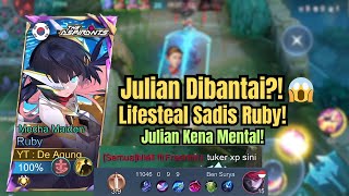 Fighter vs Mage Assassin! Ruby Lawan Julian Sampai Akhir! Top Global Ruby TikTok! - MLBB
