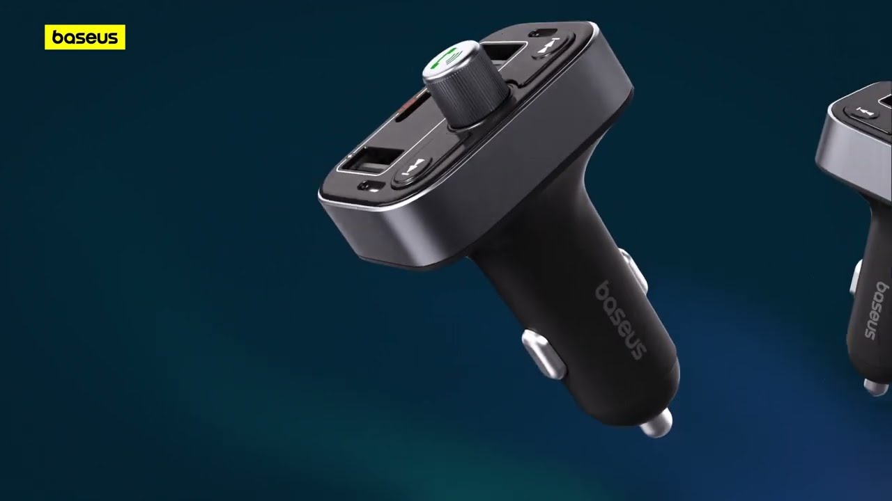 Baseus S-09 Lite Series Car FM Transmitter Cluster Black.;|Premium SoundQuality 