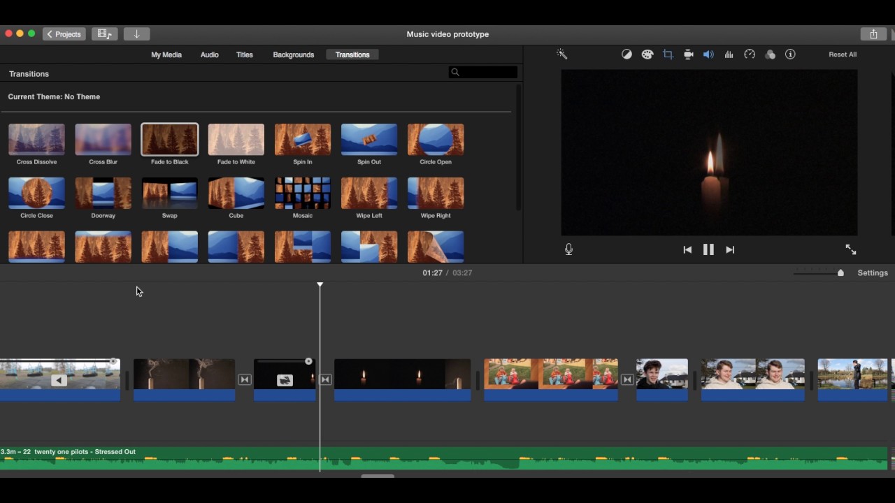 Editing candle sequence part 2 - final video prototype - YouTube