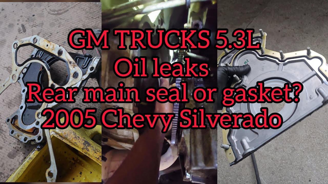 GM TRUCKS 5.3L - How to remove and install rear main seal and gasket ...