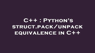 C++ : Python