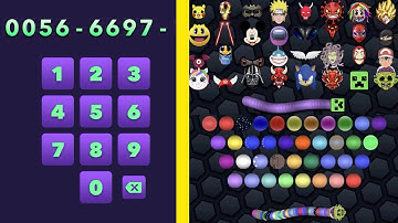 SLITHER.IO - ALL SECRET SKINS CODES! | SIREN HEAD SKIN MOD APK | CODE UPDATE! CODE ACTUALIZADO!