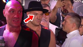 Tyson Fury REVEALS WHY refused to look at Usyk during their face-off😂😂