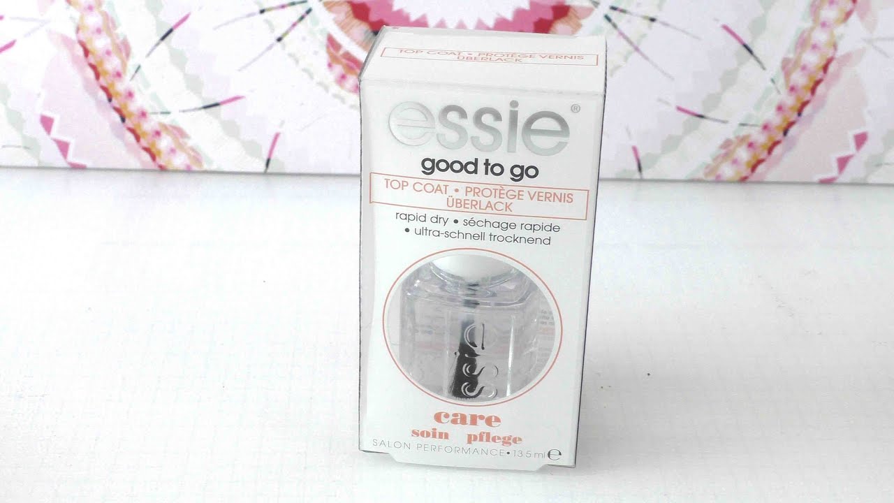 video ESSIE Good to Go Quick Dry Top Coat