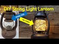 DIY antique lantern for rustic cabin decor!