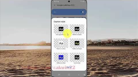 Samsung Galaxy S20 : How to change google subtitles caption style (Android 10)