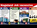 Latest Job Vacancies in Nagaland 6 May 2026