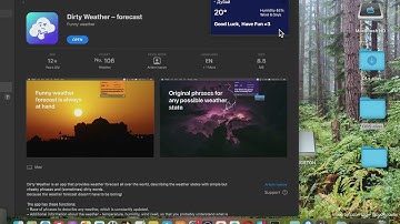 Dirty Weather forecast MAC APP STORE (Basic Overview)