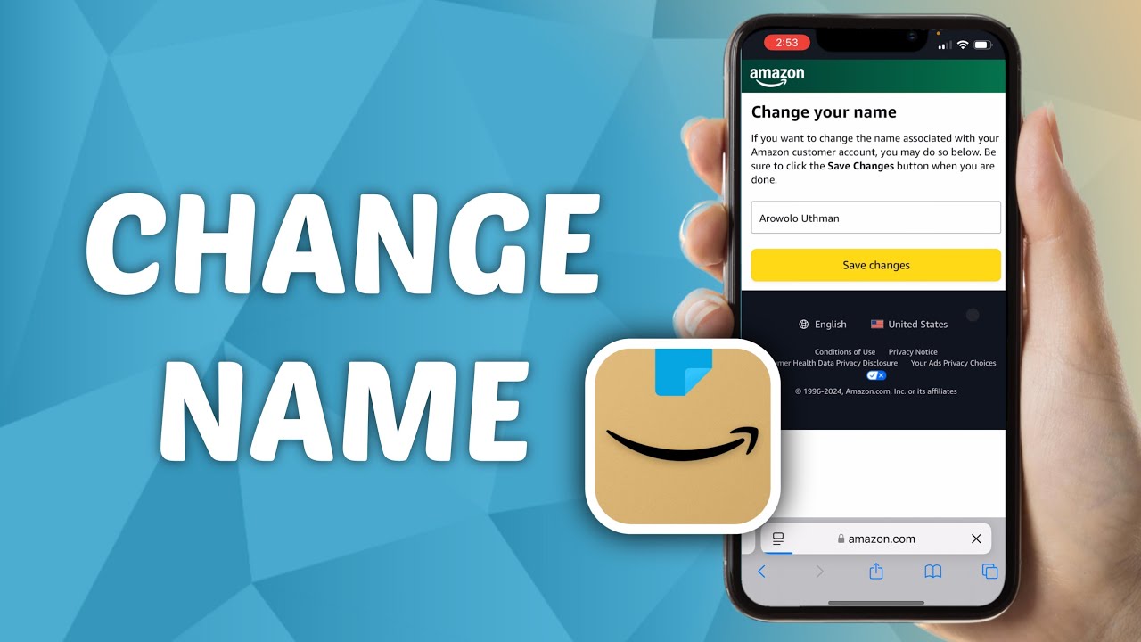 How to Change Your Name on Amazon - YouTube