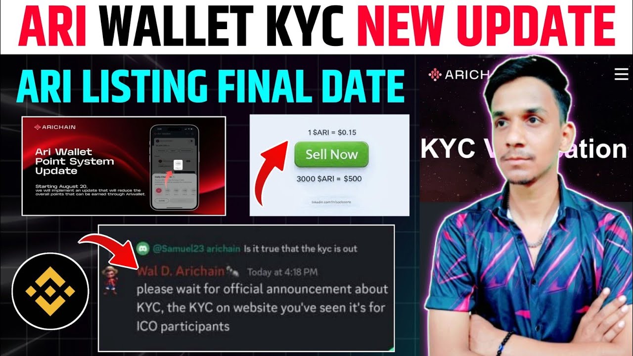 🔥Ari Chain Airdrop New Update 🚀Ari Wallet Kyc Verification || Ari Wallet Airdrop Listing Date 