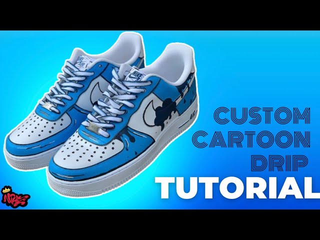Custom Nike Air Force 1 - Cartoon Drip