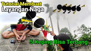 Cara Memebuat Layangan Naga Dari Bambu 5 Keping Langsung Terbang