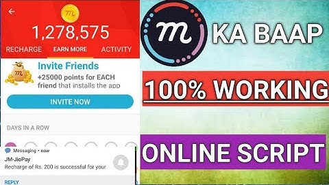 Mcent Browser Baap Online Refer Script Unlimited Get Free Recharge