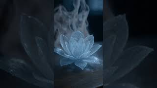 Frozen Bloom ❄️ | Icy Lotus Flower in Misty Light | Stock Footage 4K