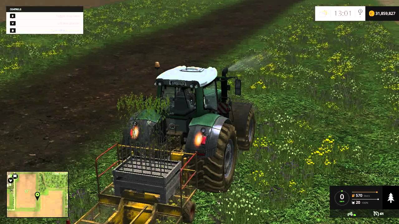 farming simulator 15 planting tree YouTube