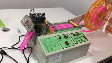 TOL0364 a hot and cold webbing cutting machine operation video