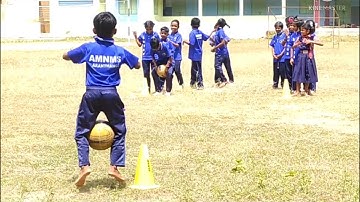 fun games Kangaroo jumping relay