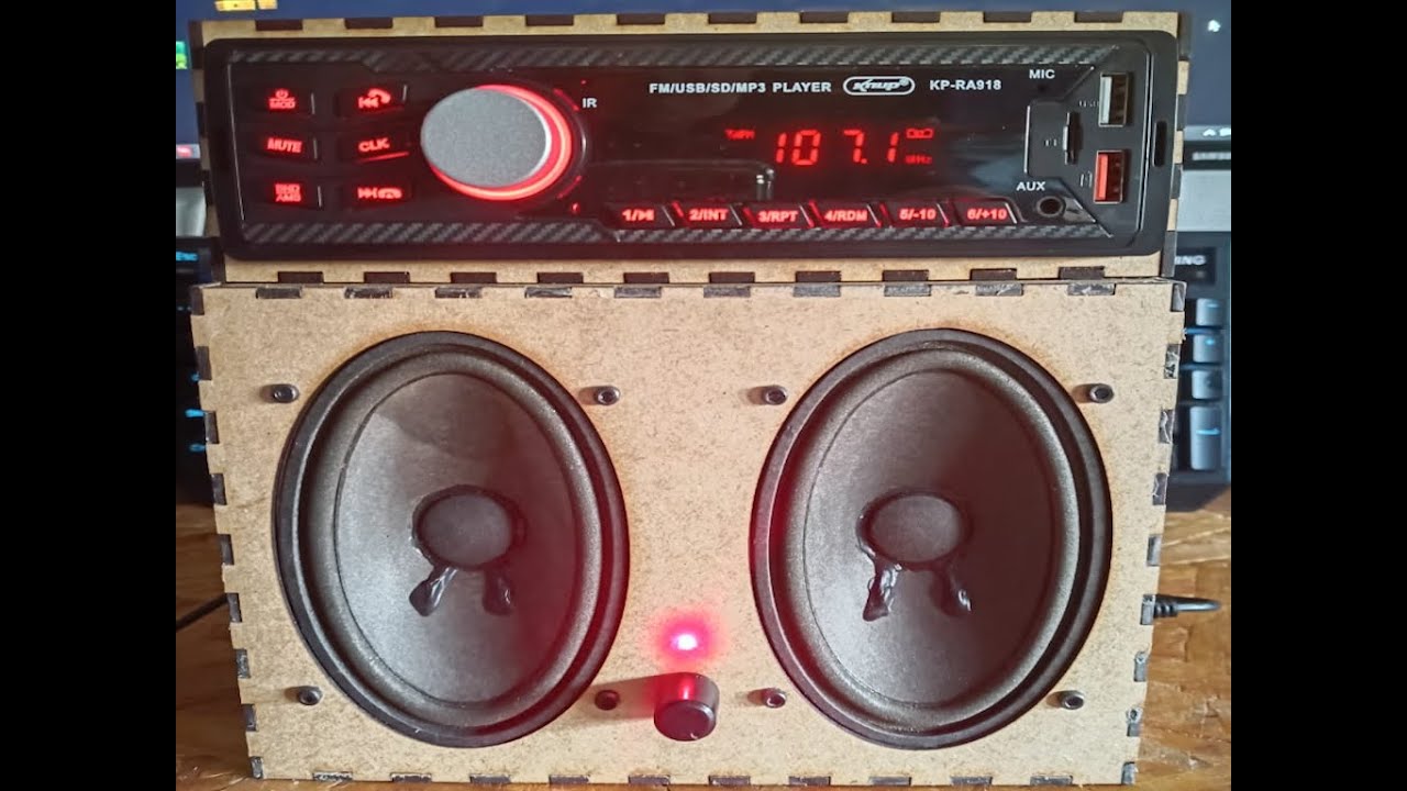 Mini Bob com Rádio KNUP KP-RA918 (18 WATTS)
