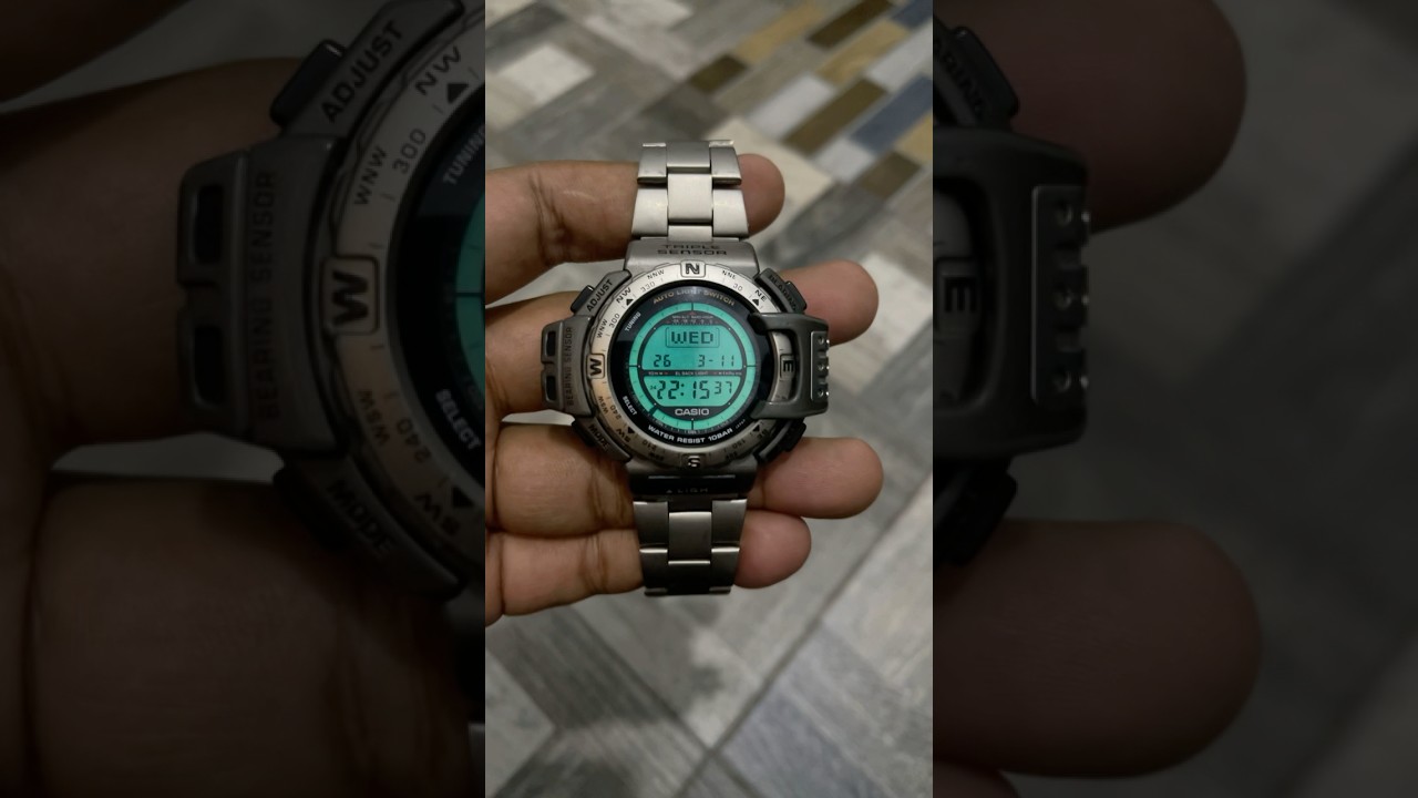 CASIO PROTREK PRT-411 Triple sensor #repair #watch #casio #protrek 
