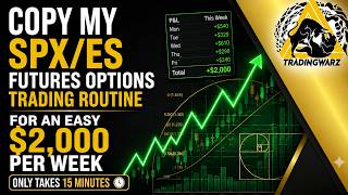 COPY My SPX/ES Futures Options Trading Routine for an EASY $2,000 per Week