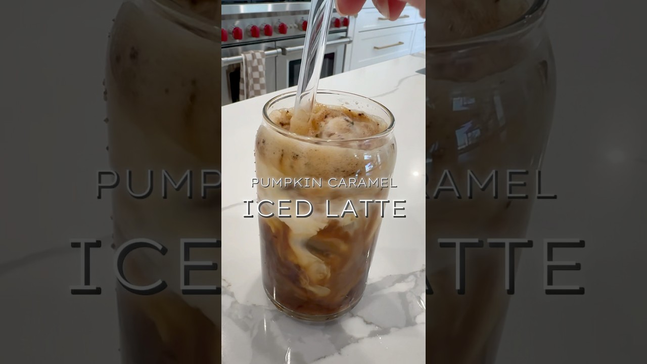 Pumpkin Caramel Iced Latte