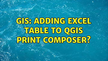 GIS: Adding excel table to QGIS print composer? (3 Solutions!!)