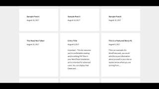 Genesis Yearly Template To List All Posts For Each Month In a Grid
