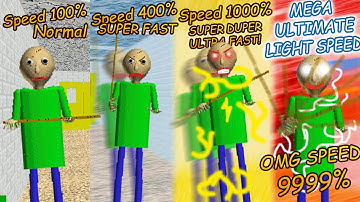 how baldi like light of speed..... | Baldi