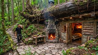 Hidden in the Roots of a Fallen Spruce: Building a Warm Underground Survival Shelter From Scratch