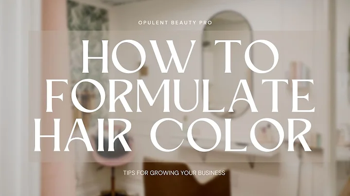 How to formulate hair color. Beginner's guide to color services