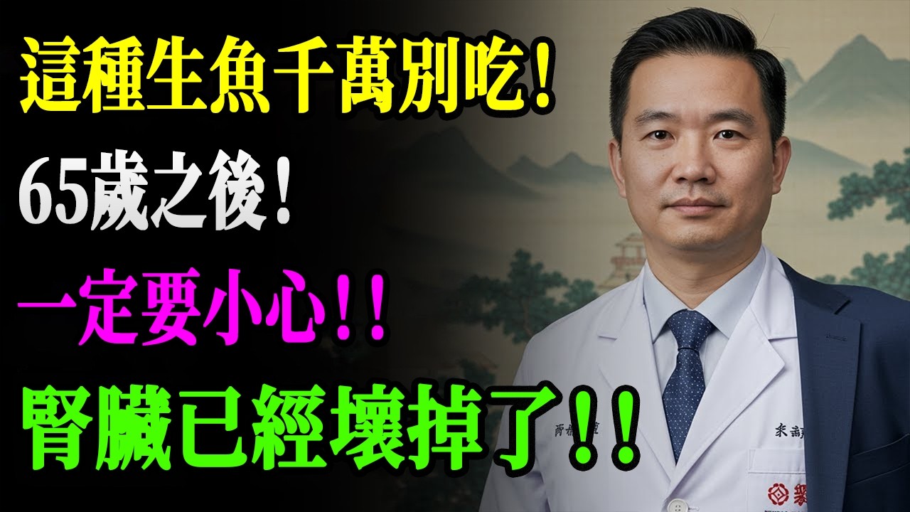 吃这种鱼，肾脏瞬间老化10年！首先摧毁肾脏的危险鱼类TOP4 | 专家警告 | 肾脏健康 | 老年健康 | 老人健康习惯 | 健康资讯