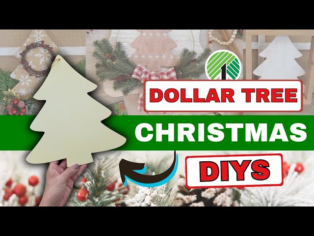 How to Stain Wood Ornaments from Dollar Tree for Christmas