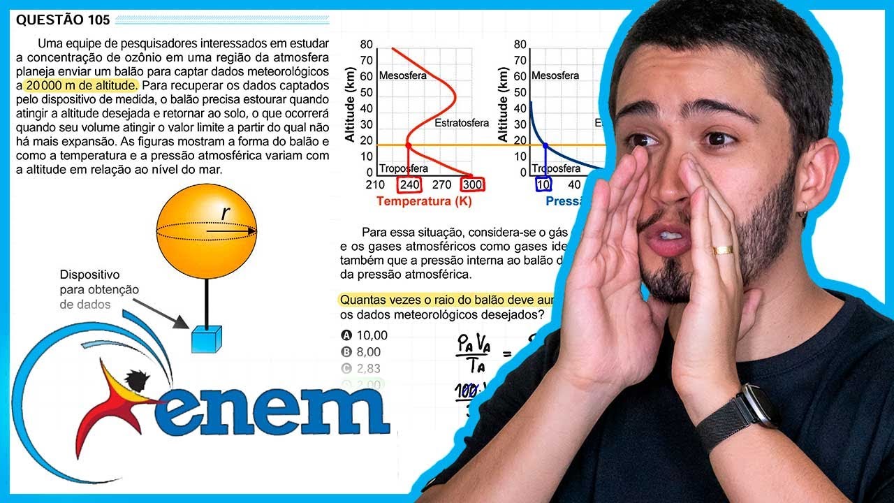ENEM 2024 PPL - Uma equipe de pesquisadores interessados em estudar a concentração de ozônio em uma