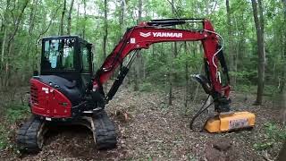 Trying To Find And Mulch The Property Line On The New Farm