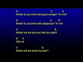 Mother - Guitar Backing Track+Chords+Lyrics