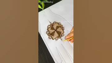 Step by step Advance Mandala Mehndi design for beginners || #mandala #art #easytips #shorts