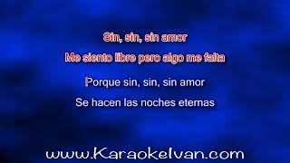 Ivan - Sin Amor En Vivo Karaoke