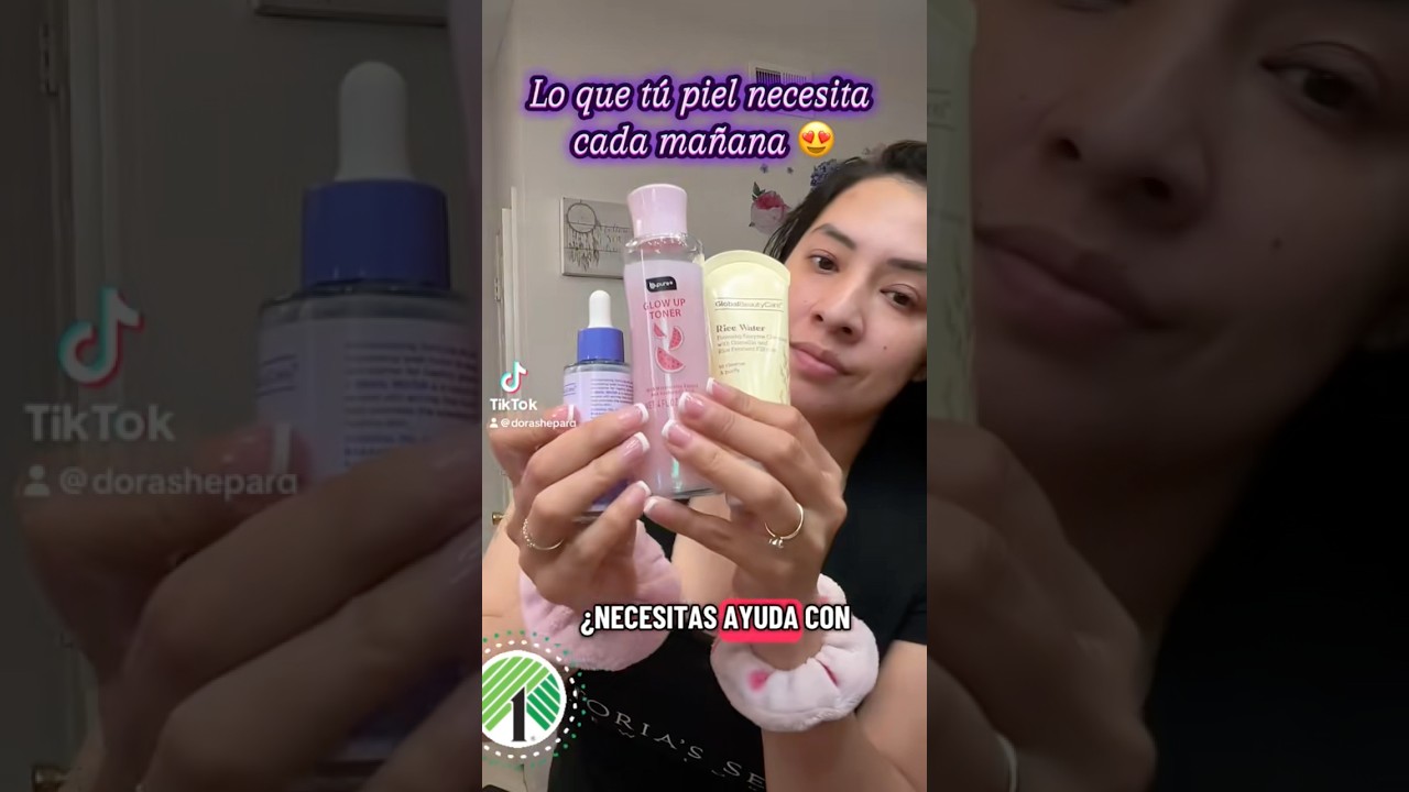 Skincare rutina en la mañana 