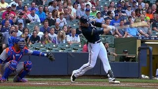 MIL@NYM: Braun opens scoring with RBI single