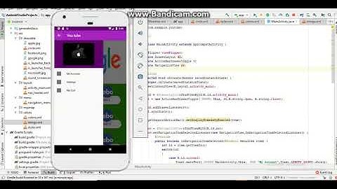 Part-9 android app frontend&backend in android studio and laravel, drawer layout || by Techies Time