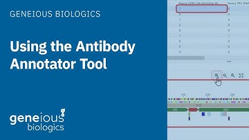 Geneious Biologics: Using the Antibody Annotator Tool