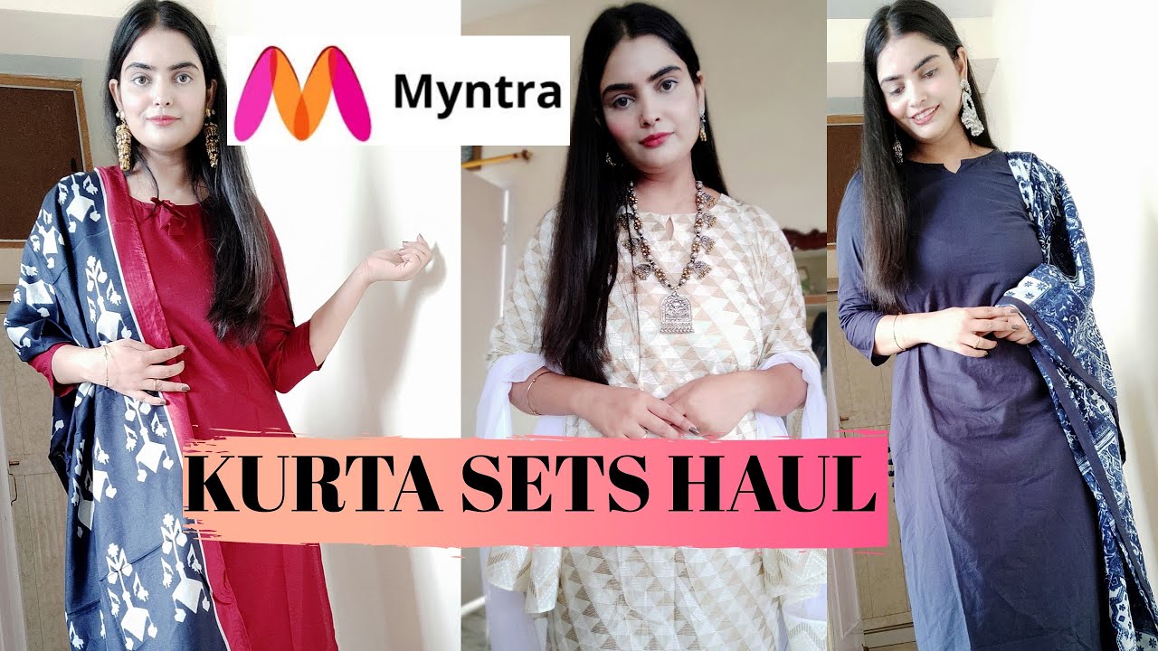 Buy Libas Monochromatic Motif Cotton Kurta Set - Kurta Sets for Women  11417922 | Myntra