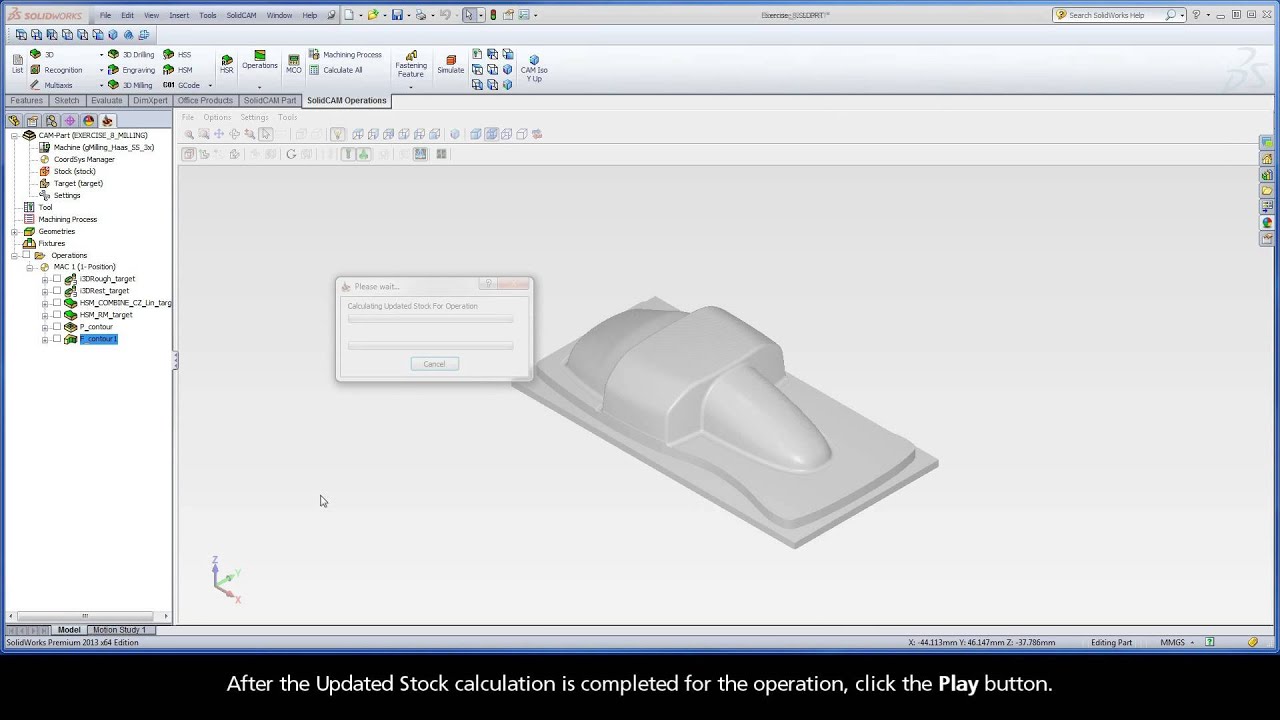 Part 2: Define a Profile Operation (Outside Shape Finishing)