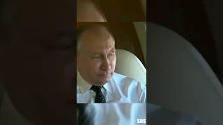 Putin’s reaction to seeing Russian fighter jets escorting his plane ✈ #putin #security #success #s&s