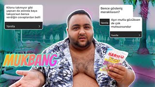 DENİZDE JELİBON YİYEREK VARSAYIMLARINIZI CEVAPLIYORUM! MUKBANG